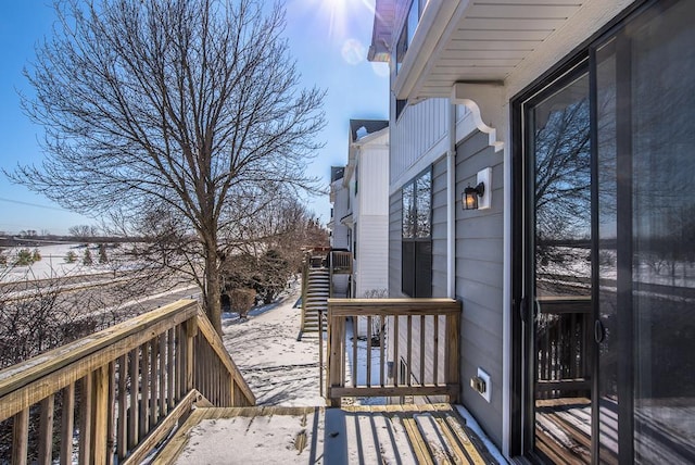3718 Tramore Ct, Naperville, IL 60564 - view of snow covered deck