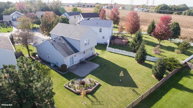 drone / aerial view featuring a residential view