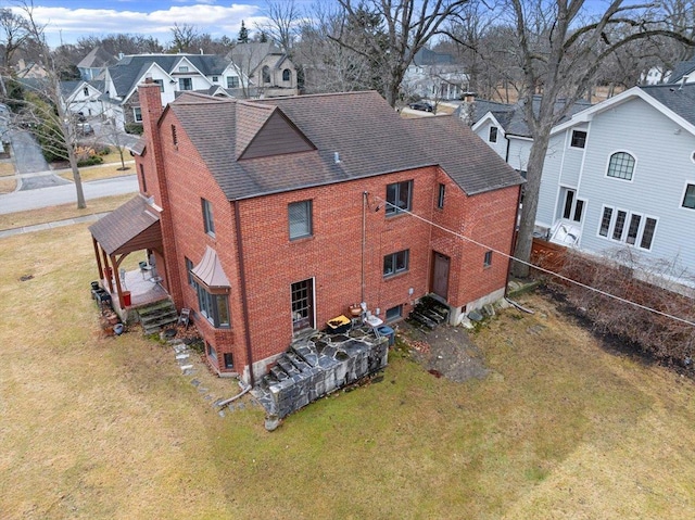 drone / aerial view featuring a residential view