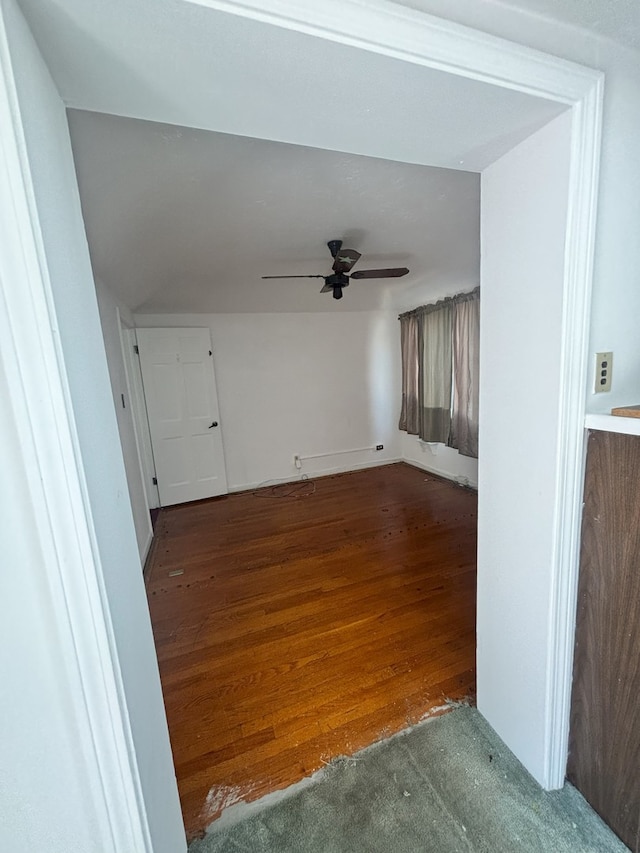 2820 W 84th St, Chicago, IL 60652 - spare room featuring wood finished floors and a ceiling fan