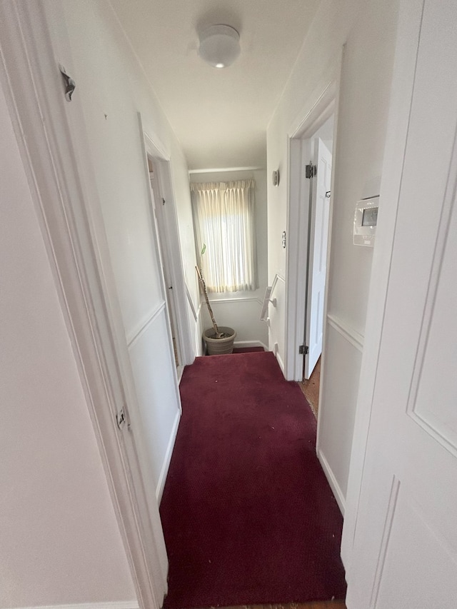 2820 W 84th St, Chicago, IL 60652 - hallway with carpet flooring and an upstairs landing