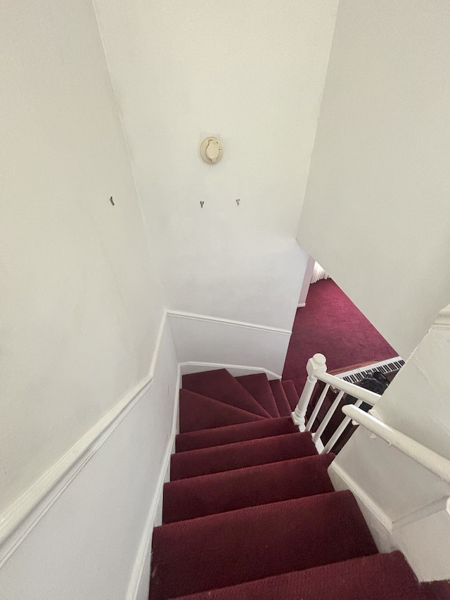 2820 W 84th St, Chicago, IL 60652 - stairway with carpet flooring