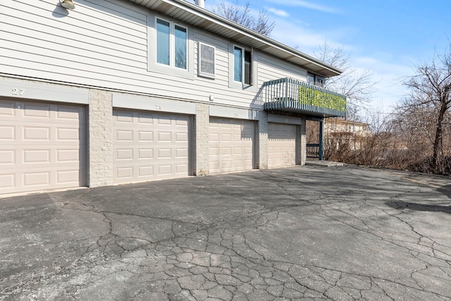 exterior space featuring community garages