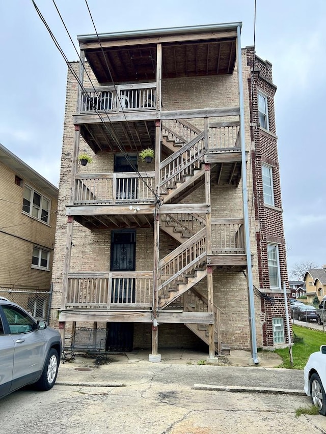 view of property with stairway