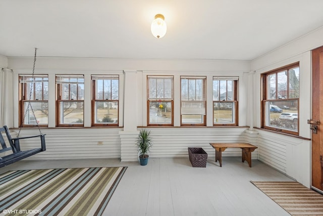 view of sunroom / solarium