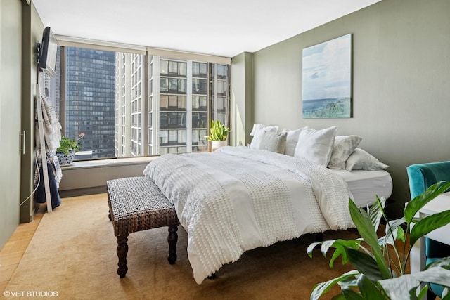bedroom featuring wood finished floors