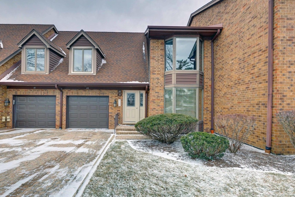 multi unit property with brick siding