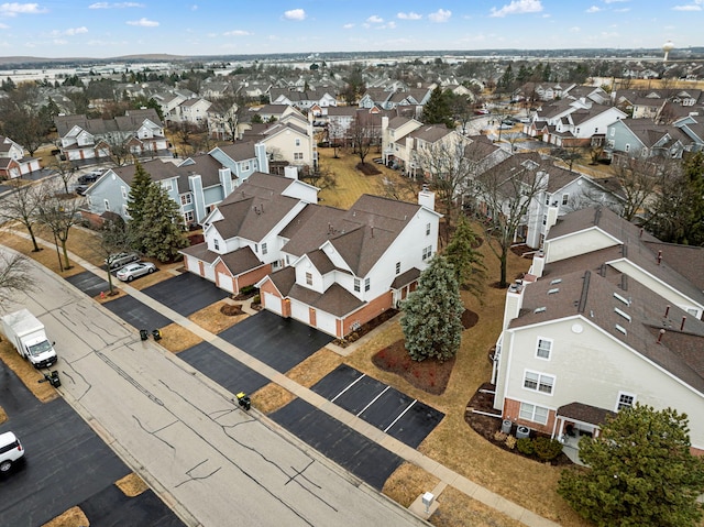 aerial view featuring a residential view