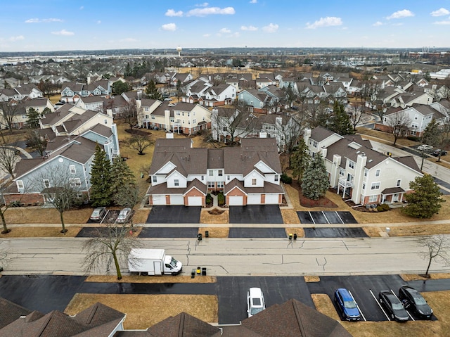 aerial view featuring a residential view