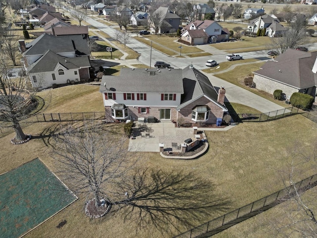 drone / aerial view featuring a residential view