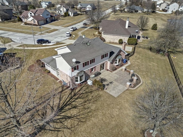 birds eye view of property featuring a residential view