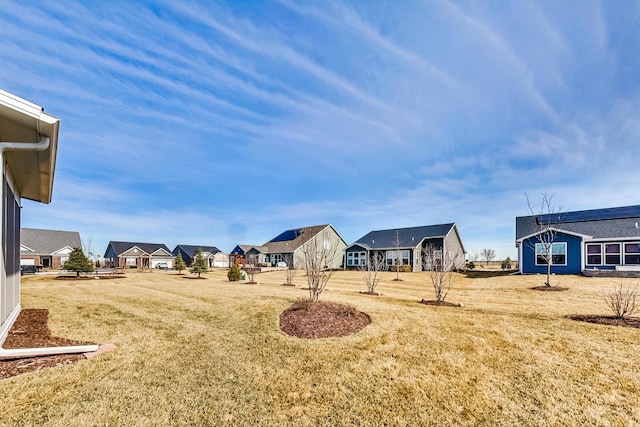 view of yard with a residential view