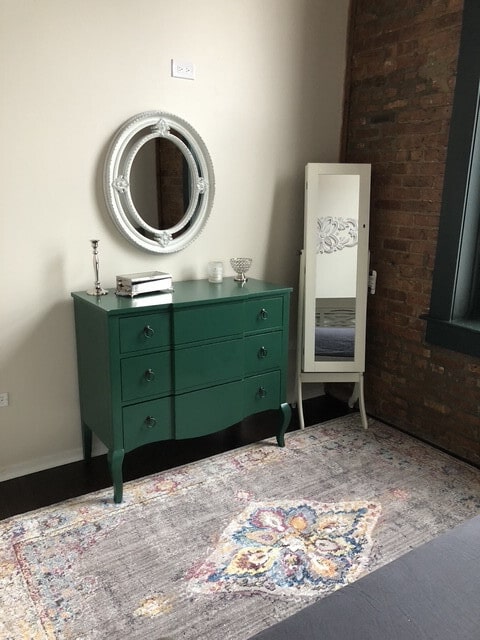 bedroom with baseboards