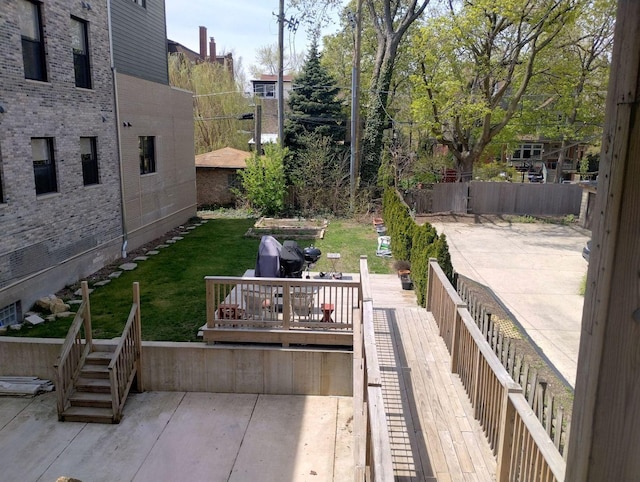 view of patio / terrace with fence