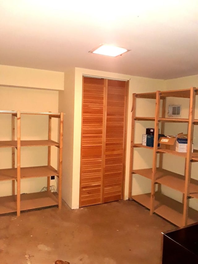 view of storage room