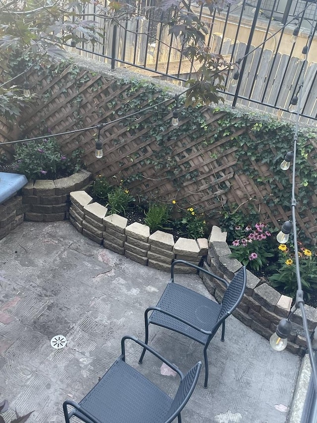 view of patio with fence