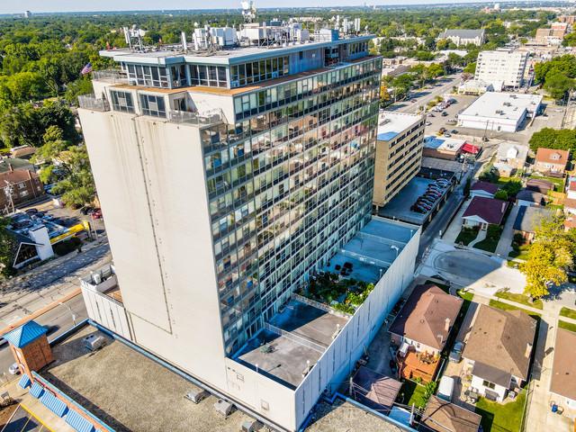 drone / aerial view with a city view