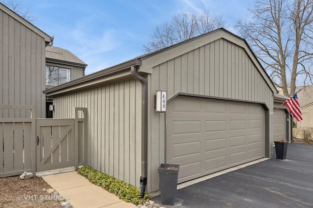 garage featuring a gate