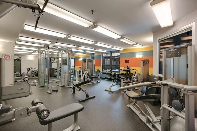 view of exercise room