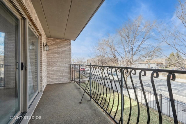 view of balcony