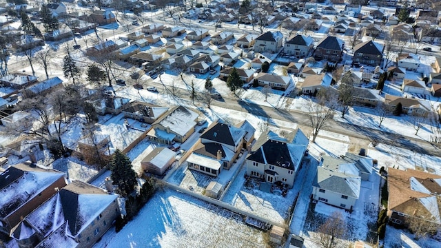 drone / aerial view with a residential view