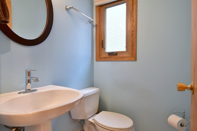 bathroom featuring a sink and toilet