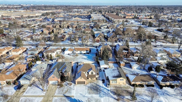 bird's eye view with a residential view