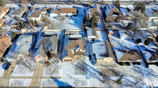 drone / aerial view with a residential view