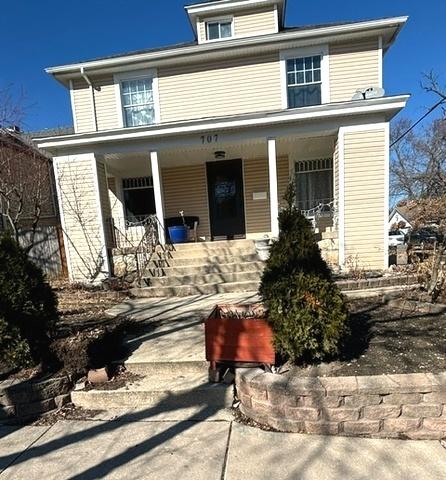 exterior space with a porch