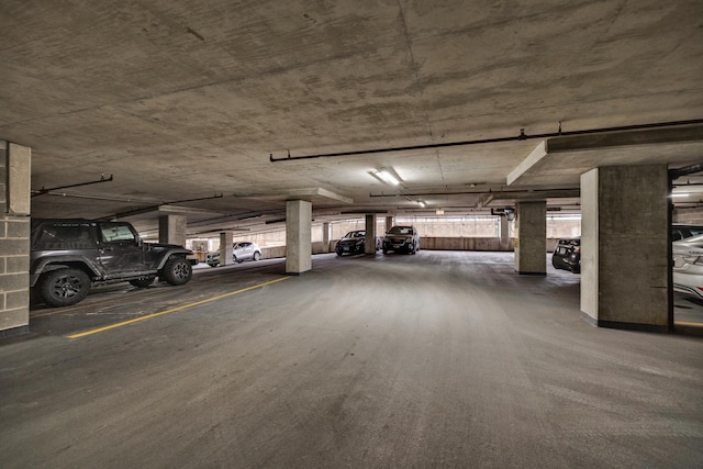 view of parking deck