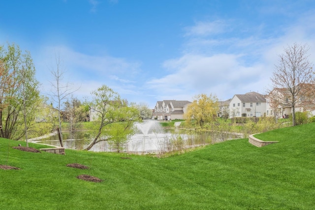 87 E Haines Dr Unit 87, Hainesville, IL 60030 - surrounding community with a residential view, a water view, and a lawn