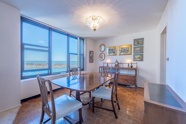 dining area with baseboards