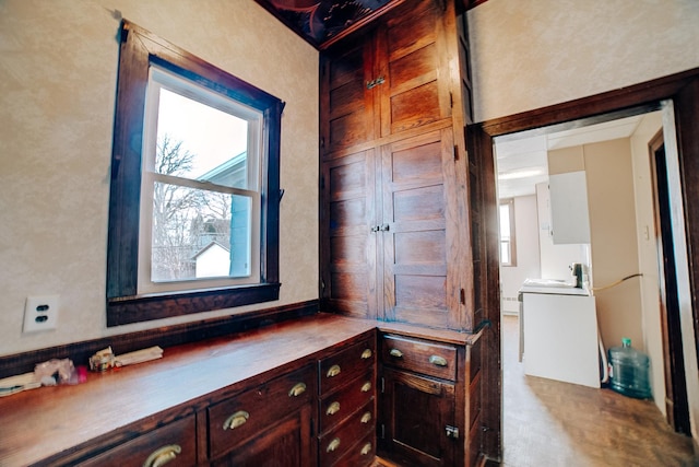 interior space featuring washer / dryer