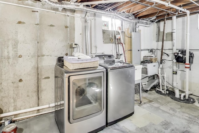 laundry area featuring independent washer and dryer and laundry area