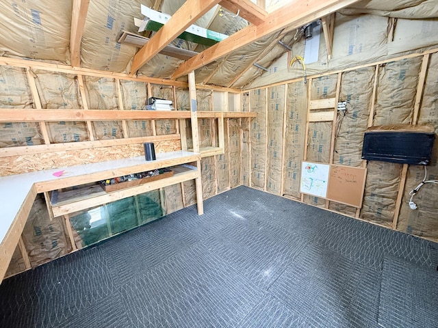 view of storage area