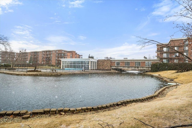 view of water feature