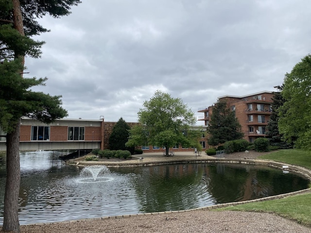 view of water feature