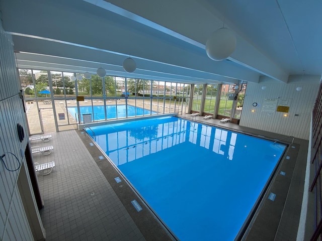 community pool featuring a lanai