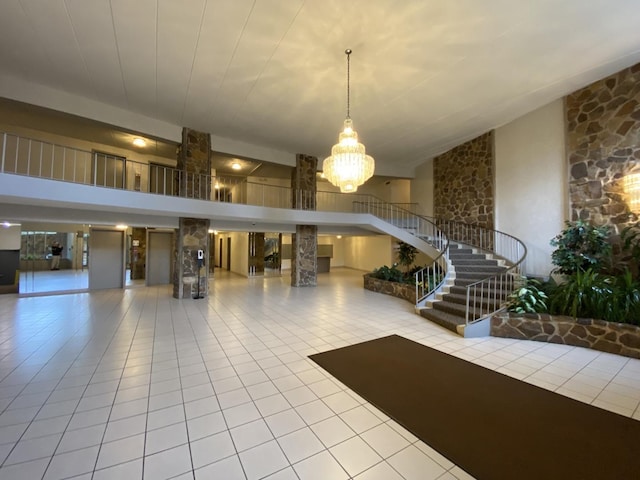 lobby featuring stairway