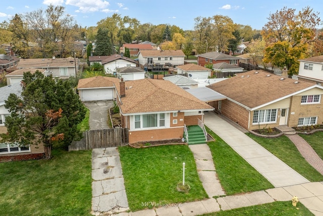 drone / aerial view featuring a residential view