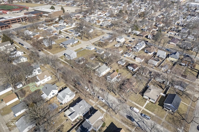 drone / aerial view featuring a residential view