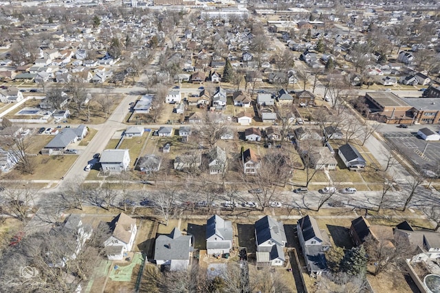 drone / aerial view featuring a residential view