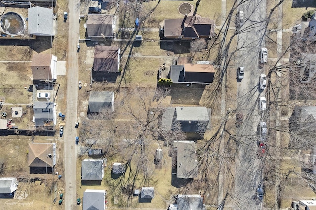 birds eye view of property featuring a residential view