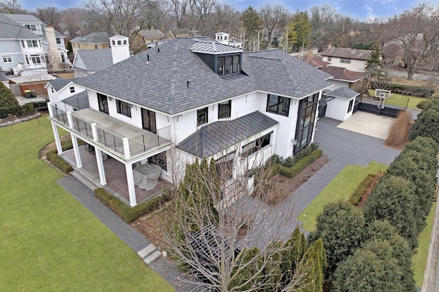 bird's eye view featuring a residential view