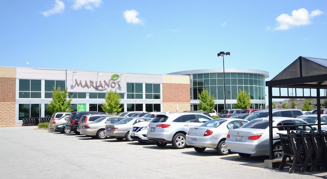 view of uncovered parking lot