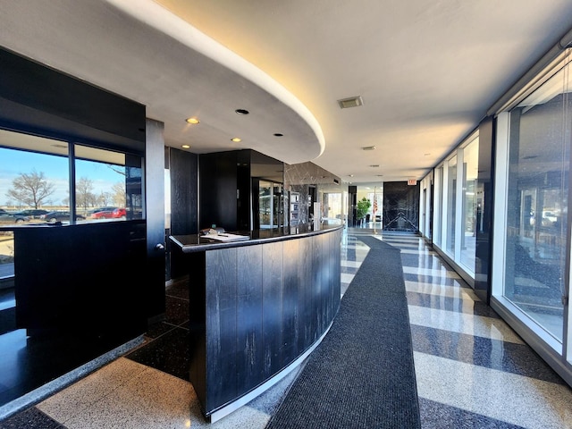 reception area featuring visible vents