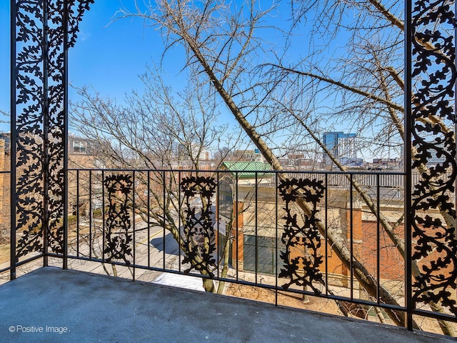 view of balcony