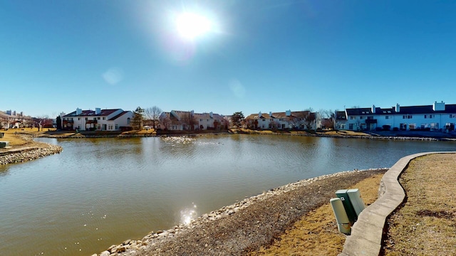 water view featuring a residential view