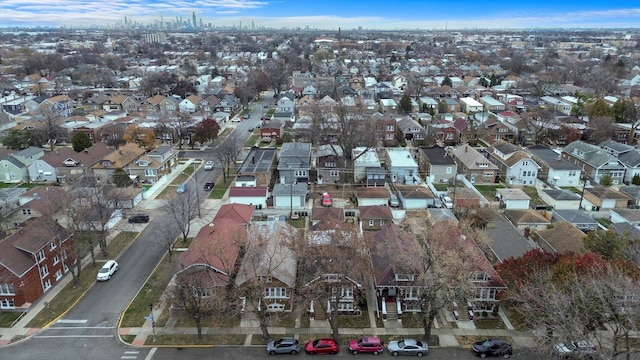 drone / aerial view with a residential view