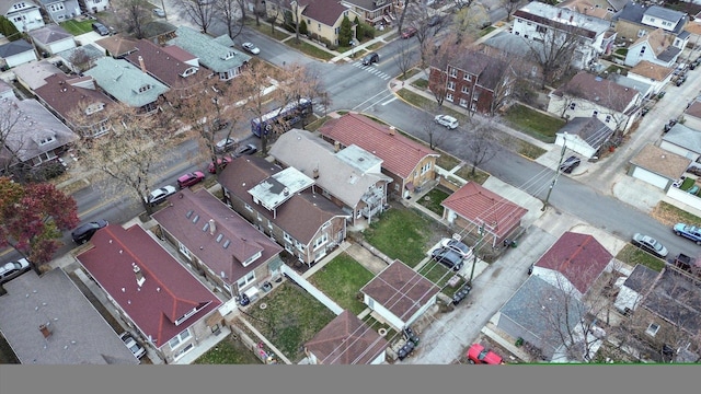 aerial view featuring a residential view